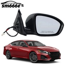 Passenger Side Mirror Manual Fold For Nissan Altima 2019 2020 2021 2022 2023 picture