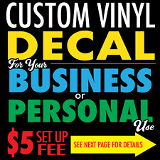 Personalized Logo Decal for Business Custom Sticker for Advertising Anything picture