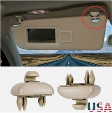 2X Sun Visor Beige Clip Holder Hook for Audi A3 S3 A4 S4 A5 S5 Q3 Q5 8U0857562A picture
