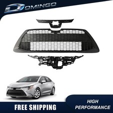 Front Upper & Lower Grille & Bracket 3PCS For 2020-2022 Toyota Corolla LE XLE picture