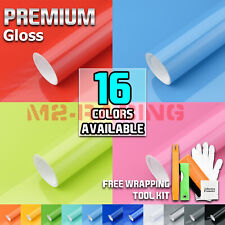 Gloss Glossy Vinyl Car Laptop Auto Wrap Sticker Decal Bubble Free Air Release picture