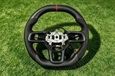 Premium Matte Carbon Fiber Flat Heated Wheel For Jeep Wrangler JL JT 18‑25 picture