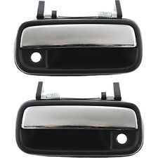 Exterior Door Handle For 1989-1995 Toyota Pickup Front Extended Cab Black Chrome picture