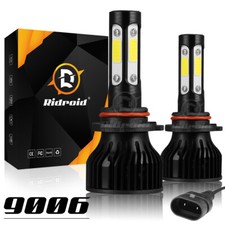 2x 4-sides 9006 LED Headlight Bulb Conversion Kit Low Beam 6500K Super Bright picture