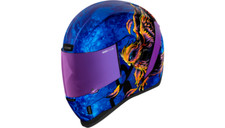 NEW ICON Airform Warden Helmet - Blue - Glow in the Dark - XXL - MOTORCYCLE picture