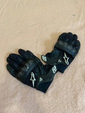 Alpinestars SMX-2 AC Vintage Leather Motorcycle Gloves Carbon Knuckle Size XXL picture