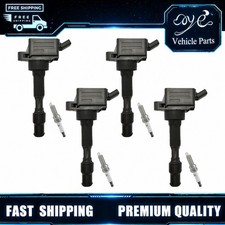 4pcs Ignition Coils + 4pcs Spark Plugs for 2017-2022 Kia Optima Forte5 2.0L L4 picture