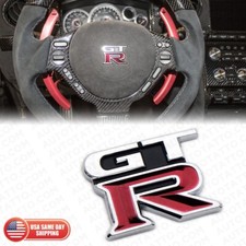 Fits Nissan GTR Steering Wheel Replace Badge Emblem Logo Decorative Trim Sport picture