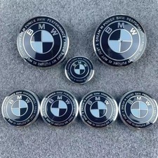 M-Tec Competiton Black White Roundel Front Rear Emblem Badge For E F G Series picture
