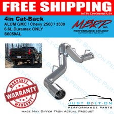 MBRP 4in Cat-Back ALUM 2020-2022 GMC / Chevy 2500 / 3500 6.6L Duramax ONLY picture