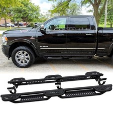 Vijay Running Boards Fit 2010-2024 Dodge Ram 2500/3500 Crew Cab Steel Nerf Bars picture