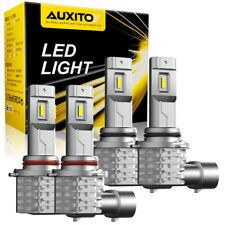 4X AUXITO 9005 9006 LED Headlight Kit Combo Bulb High Low Beam Super White USA picture
