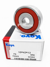 6302RMX 10x42x13mm Koyo DEEP GROOVE IDLER BALL BEARING - Made In Japan picture