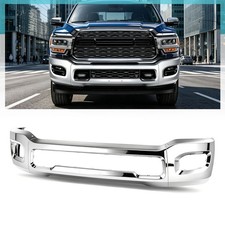 Front Bumper Face Bar Chrome Fit For Ram 2500 3500 2019-2024 w/ Fog Light Holes picture