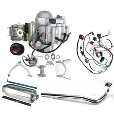 New 125cc Complete Engine Motor kit 3 Speed Semi Auto w/ Reverse Electric Start picture