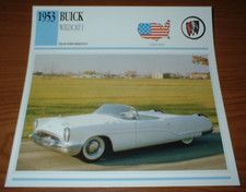 1953 Buick Wildcat I Prototype Info Spec Sheet Photo Picture Concept 53 322 picture