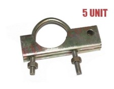 Exhaust Hanging U Bolt Clamp 5 Units Zinc Coated 2.5