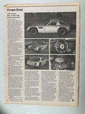 AW 141 Article Escape Road TVR Tuscan 12-05-83 1 page picture