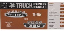 JEGS Owner's Manual for 1965 Ford F100, F250, F350 Trucks picture
