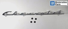 1954 Chevy Chevrolet Car Chrome Trunk Emblem Script Bel Air 210 150 Licensed picture