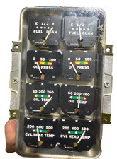 550575 Oil Temperature Gauge Piper Aircraft 8 Gauge Instrument Cluster picture