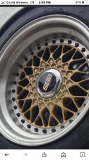 16x10 inch BBS rims, set of four, gold like new  picture