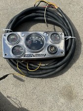  USED VINTAGE FRESHWATER MERCRUISER  CHROME DASH WITH GAUGES VERY CLEAN picture