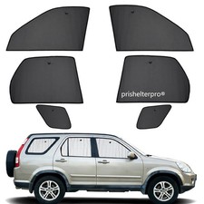 Fit For Honda CRV 2002-2006  Side Window Black Silver Camp Privacy Sunshade 6pcs picture