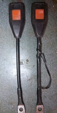 Vintage BMW E12 5-Series Front Seat Belt Buckles Pair Autoflug OEM 1975-1981 picture