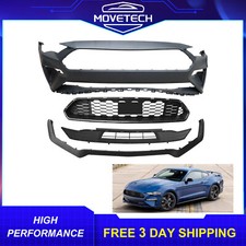 Fits 2018-2023 Ford Mustang Models New Front Bumper Cover W/ Grille & Lip Kit picture
