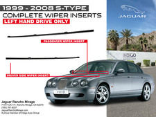 1999-2008 Jaguar S-TYPE OEM COMPLETE RUBBER WIPER BLADE INSERTS (LEFT + RIGHT) picture