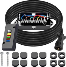 15 FT Trailer Wiring Harness Kit Heavy Duty 7 Way Trailer Cord with 7 Pin Traile picture