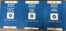 Vintage 1988 Chrysler Service Manuals 3pc Lot picture