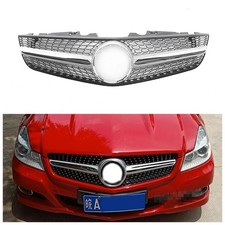 Silver Car Front Racing Grille For Mercedes Benz R230 SL Class 2009-2012  picture