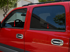 fit:2001-2006 Cadillac ESCALADE SUV only Window Sill Trim Carbon Fiber Black 4Pc picture