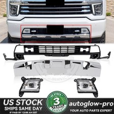 For 2020-23 Chevy Silverado 2500 HD 3500 HD Front Lower Bumper Cover Kit Chrome picture