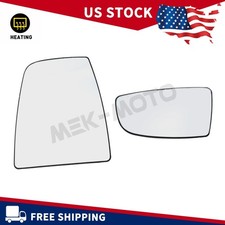 Driver Side Upper&Lower Mirror Glass with Heated For 2015-2023 FORD TRANSIT VAN picture