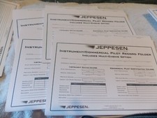 NEW Lot of 4 - Jeppesen Instrument Commercial Pilot Record Folders Multi-Engine picture
