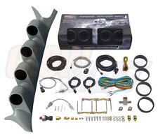 GlowShift T7 4 Gauge Diesel Set + Gray Pod for 99-07 Ford Super Duty Powerstroke picture