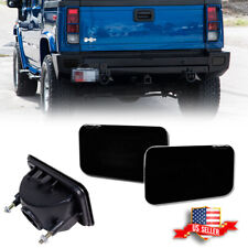 2PCS Smoked Lens Rear Bumper Reflectors Tail Light Lamps For 2005-2009 Hummer H2 picture