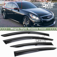 FITS 2007-2015 INFINITI G35 G37 G25 SEDAN JDM 3D MUGEN STYLE WINDOW VISOR VENT picture