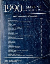 1990 Lincoln Mark VII Factory Shop Repair Service Manual Bill Blass LCS Original picture
