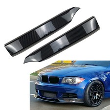 Front Bumper Side Spoiler Lip Protector For BMW 1 Series E82 E88 M-Tech 2008-13 picture