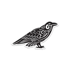 Norse Mythology Viking Raven Sticker Decal picture