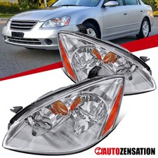 Fit 2002-2004 Altima Halogen Headlights OE Style Headlamps Left+Right 02 03 04 picture