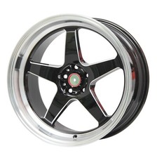 18 X 9.5 In Gloss Black Milling Wheel Rim 5x108 Wheel ET 20 CB 73.1 picture