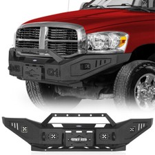 Fit 2006-2009 Dodge Ram 2500 3500 Steel Front Bumper w/ Winch plate & Skid Plate picture