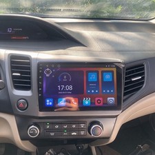 For 2012-2015 Honda Civic Apple CarPlay Car Stereo Radio Android 15 GPS WiFi Cam picture