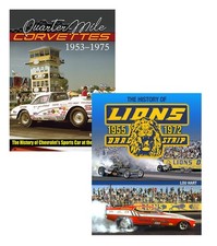 Lions Drag Strip 1955-1972 & Quarter-Mile Corvettes 2 Book Set picture