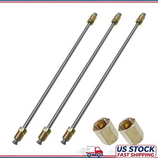 3/16 Stainless Steel Brake Line Kit, Flexible 10 Tubing 3PCS Inverted Double Fla picture